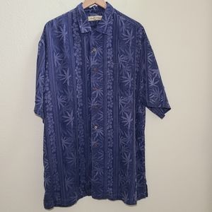 VINTAGE Tommy Bahama Silk Hawaiian Shirt Tall